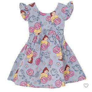 Disney Princess Belle Floral Chambray Skater Dress